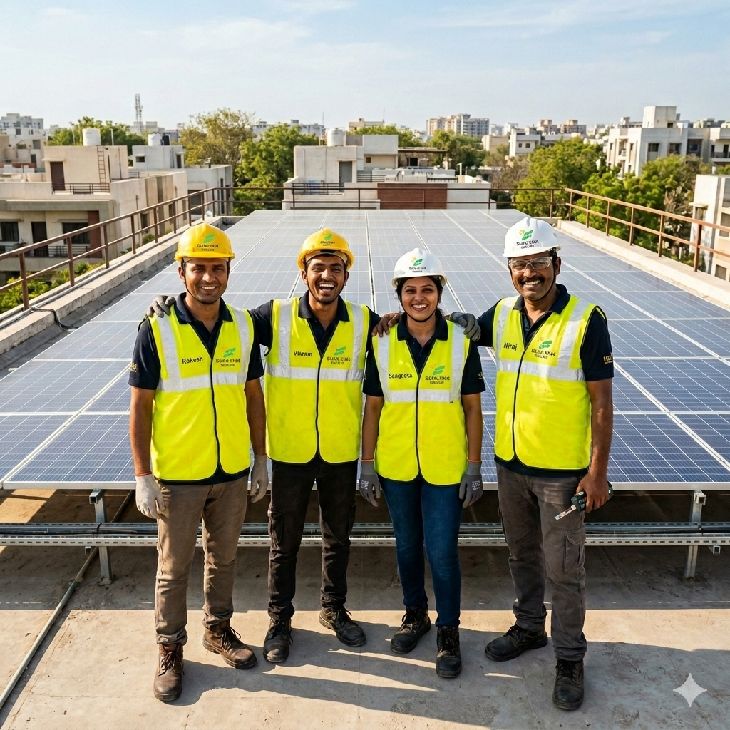 SunLynk solar installation team