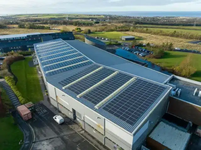 Factories with solar panel installation