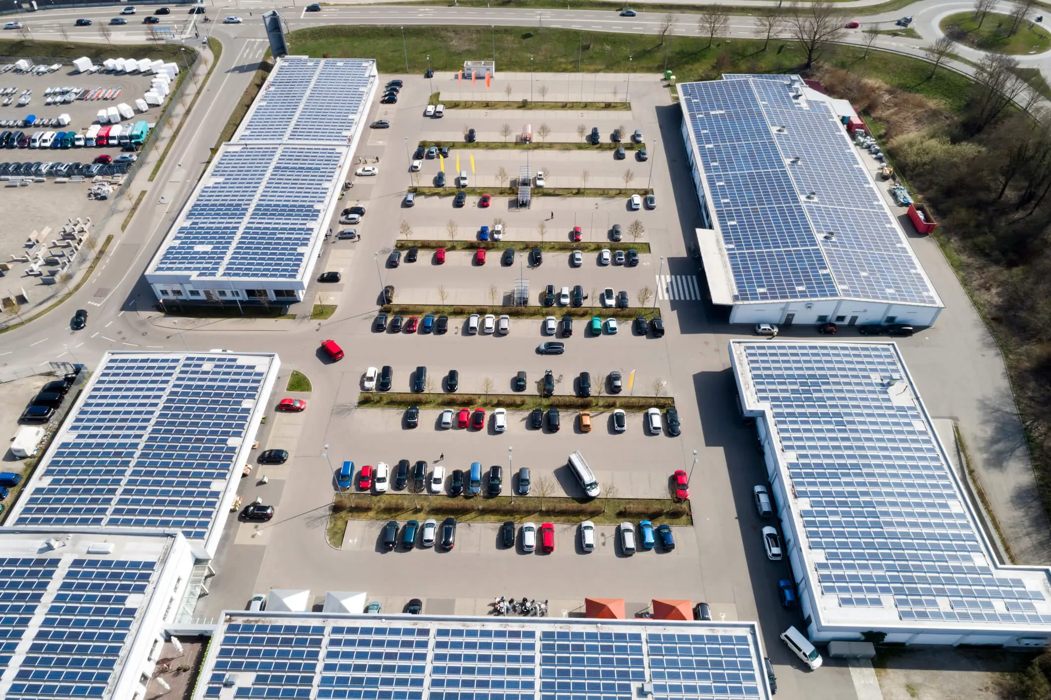 Retail Establishments with solar panel installation